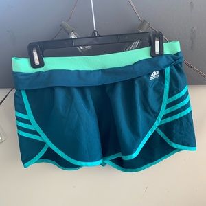 Teal/Green adidas Running Shorts